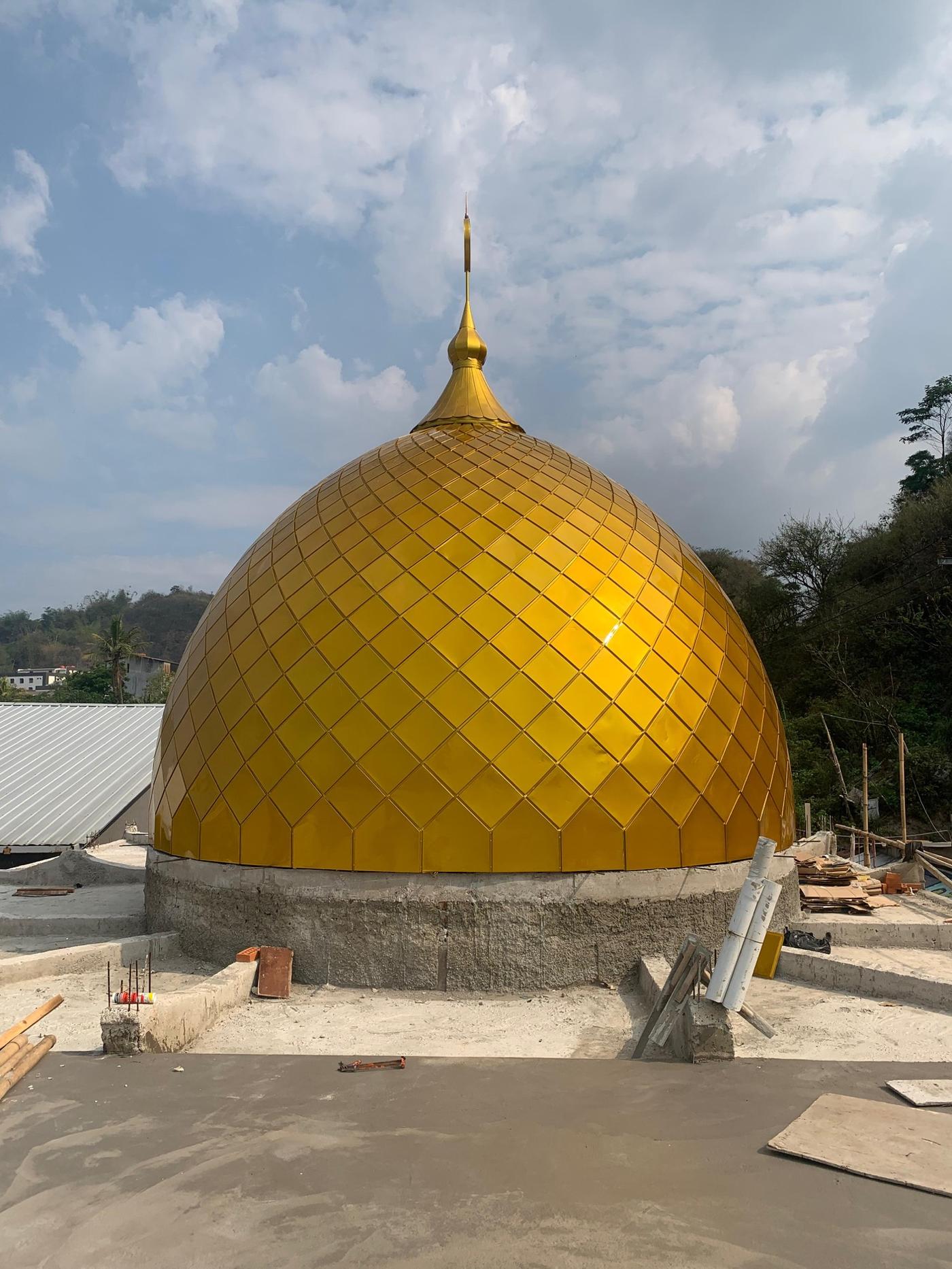 Kubah emas full stainless gold – Jaya Kubah